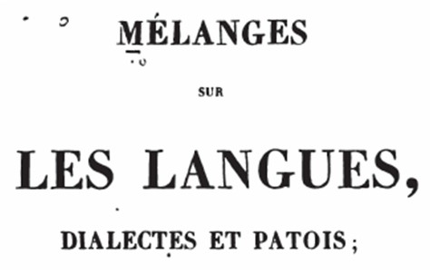 page de garde de mélanges sur les langues page de garde de mélanges sur les langues